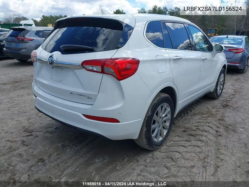 2020 Buick Envision VIN: LRBFX2SA7LD156524 Lot: 11989016