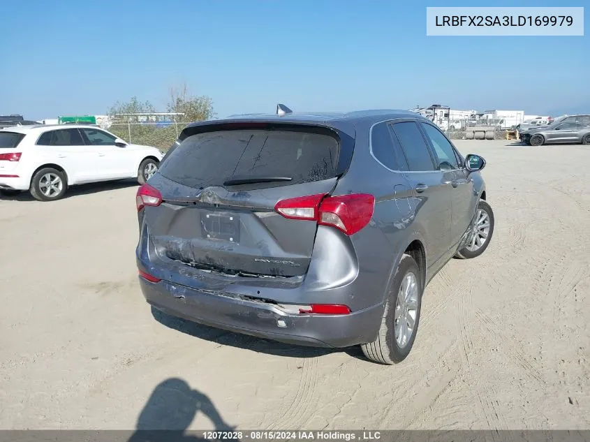 2020 Buick Envision VIN: LRBFX2SA3LD169979 Lot: 12072028