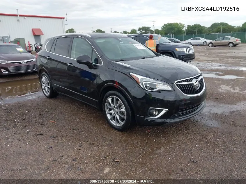 2020 Buick Envision Fwd Essence VIN: LRBFXCSA4LD192516 Lot: 39763738