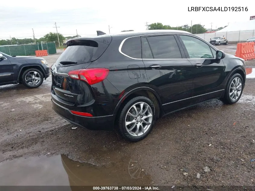 2020 Buick Envision Fwd Essence VIN: LRBFXCSA4LD192516 Lot: 39763738