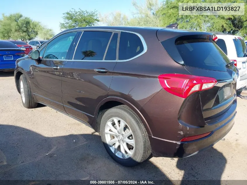 LRBFXBSA1LD193827 2020 Buick Envision Preferred