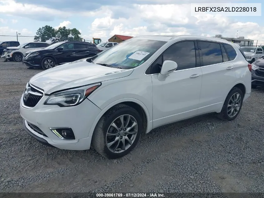 2020 Buick Envision Awd Essence VIN: LRBFX2SA2LD228018 Lot: 39861769