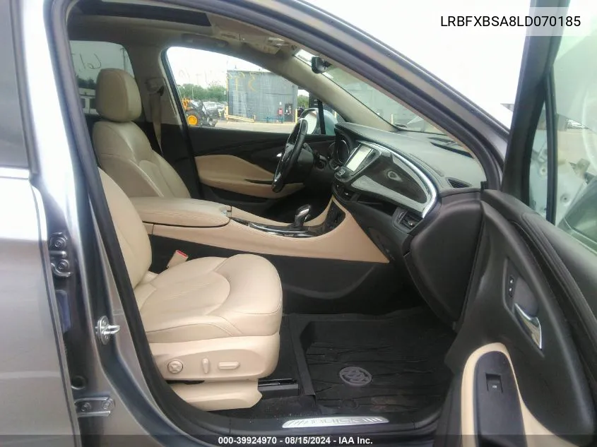 2020 Buick Envision Fwd Preferred VIN: LRBFXBSA8LD070185 Lot: 39924970