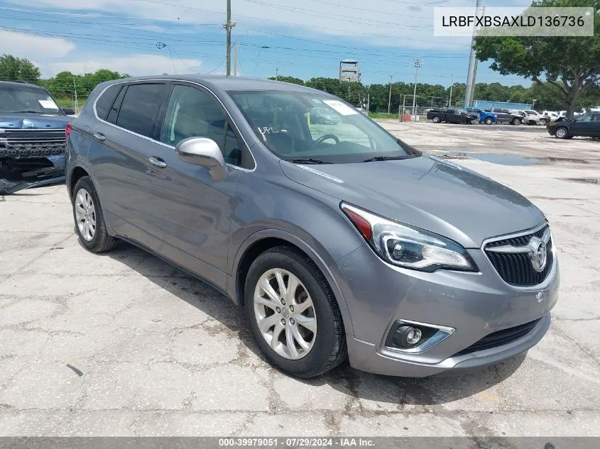 LRBFXBSAXLD136736 2020 Buick Envision Fwd Preferred