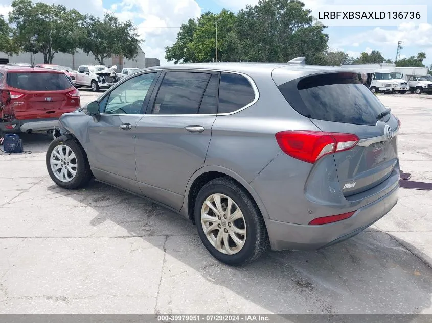 LRBFXBSAXLD136736 2020 Buick Envision Fwd Preferred