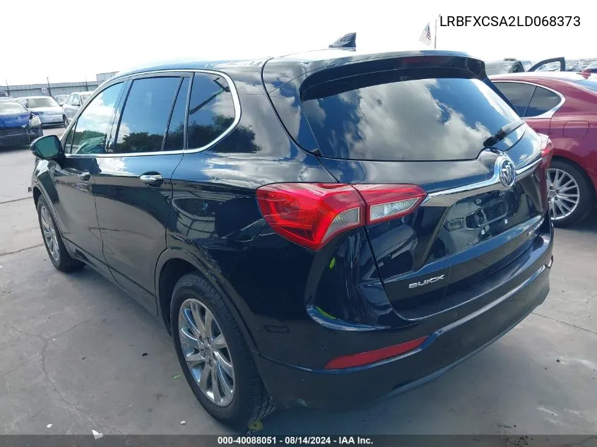 2020 Buick Envision Fwd Essence VIN: LRBFXCSA2LD068373 Lot: 40088051