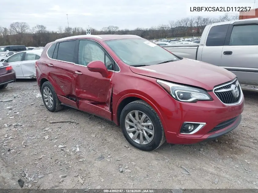 LRBFXCSA2LD112257 2020 Buick Envision Fwd Essence