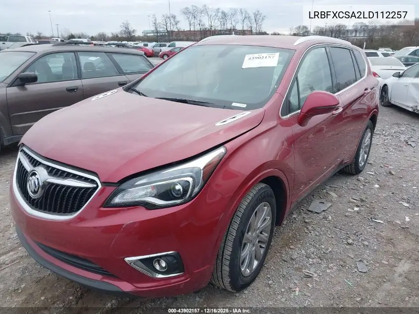 LRBFXCSA2LD112257 2020 Buick Envision Fwd Essence