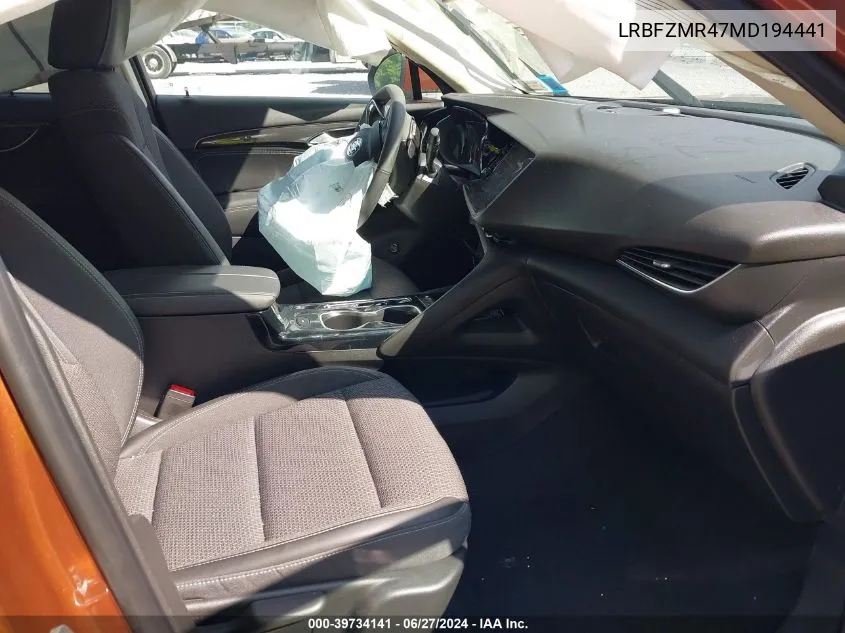 2021 Buick Envision Preferred VIN: LRBFZMR47MD194441 Lot: 39734141