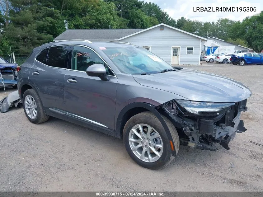 2021 Buick Envision Fwd Preferred VIN: LRBAZLR40MD195306 Lot: 39938715