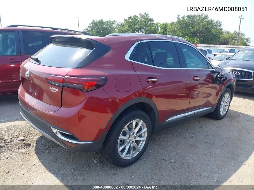 LRBAZLR46MD088051 2021 Buick Envision Fwd Preferred