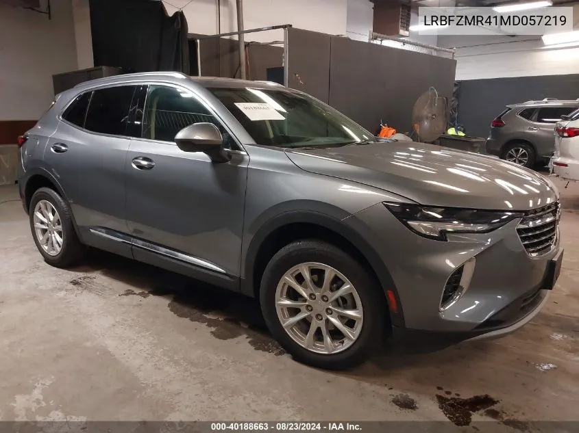 2021 Buick Envision Awd Preferred VIN: LRBFZMR41MD057219 Lot: 40188663