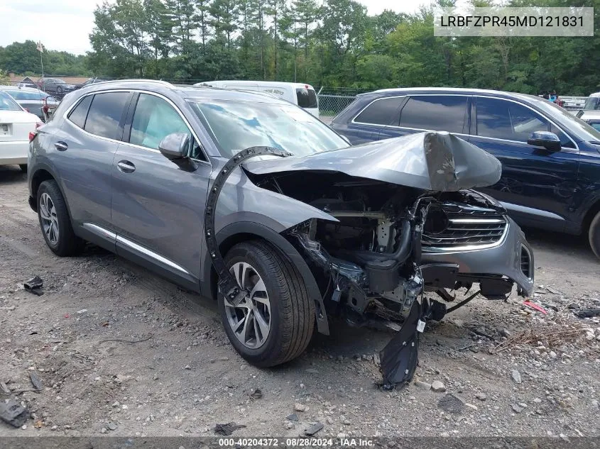 2021 Buick Envision Awd Essence VIN: LRBFZPR45MD121831 Lot: 40204372