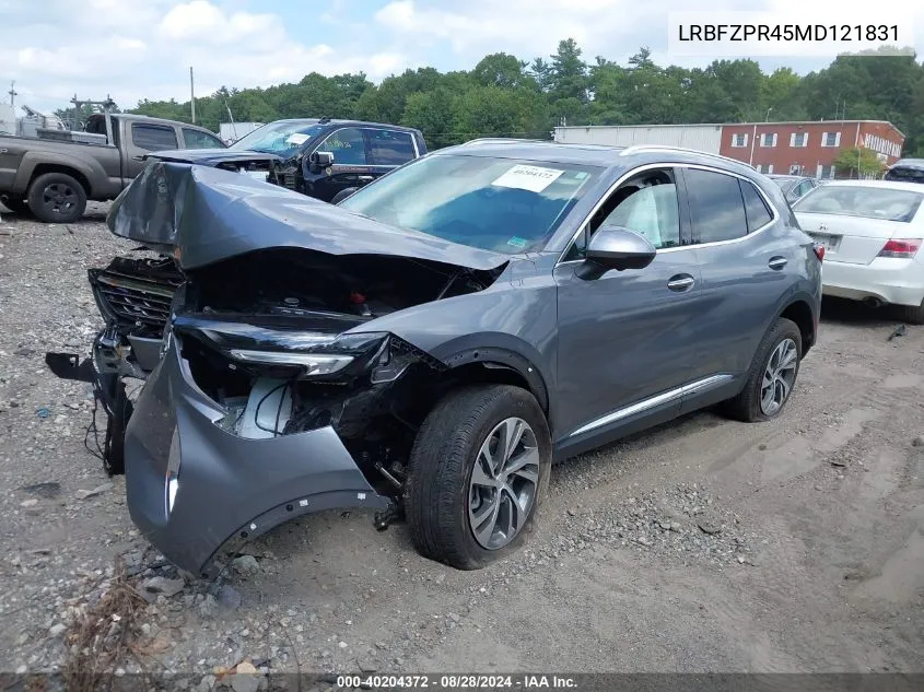 2021 Buick Envision Awd Essence VIN: LRBFZPR45MD121831 Lot: 40204372