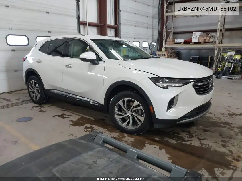 LRBFZNR45MD138102 2021 Buick Envision Fwd Essence