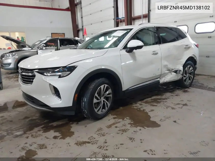 LRBFZNR45MD138102 2021 Buick Envision Fwd Essence