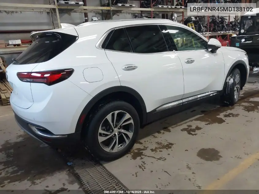 LRBFZNR45MD138102 2021 Buick Envision Fwd Essence