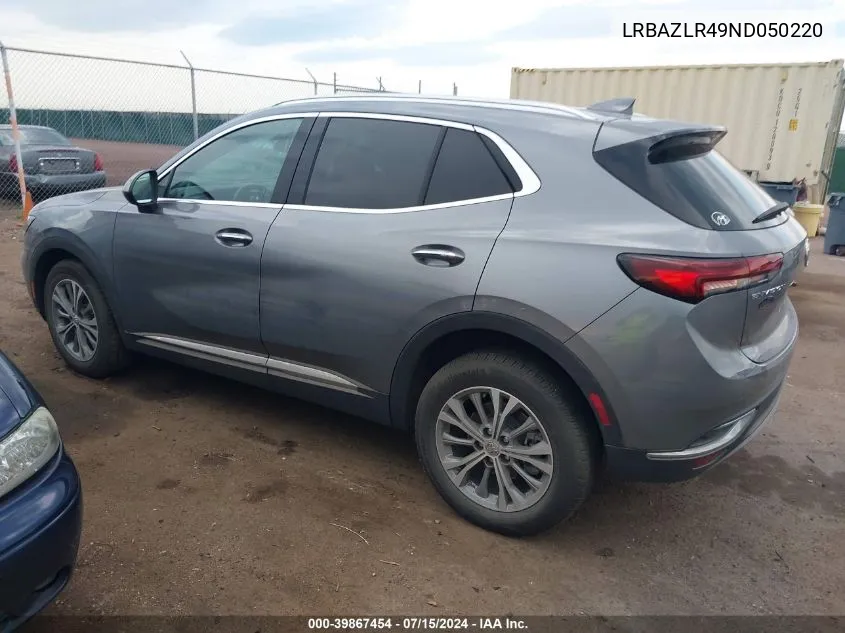 LRBAZLR49ND050220 2022 Buick Envision Fwd Preferred