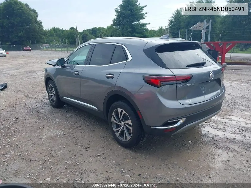 2022 Buick Envision Fwd Essence VIN: LRBFZNR45ND050491 Lot: 39976448