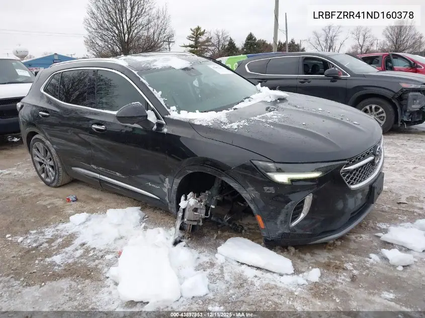 LRBFZRR41ND160378 2022 Buick Envision Fwd Avenir