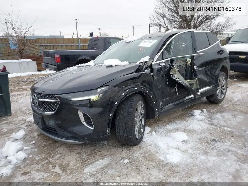 LRBFZRR41ND160378 2022 Buick Envision Fwd Avenir