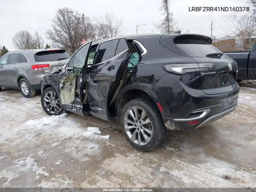 LRBFZRR41ND160378 2022 Buick Envision Fwd Avenir