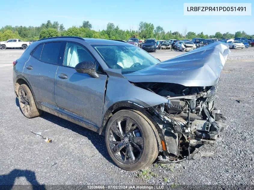 2023 Buick Envision VIN: LRBFZPR41PD051491 Lot: 12036665