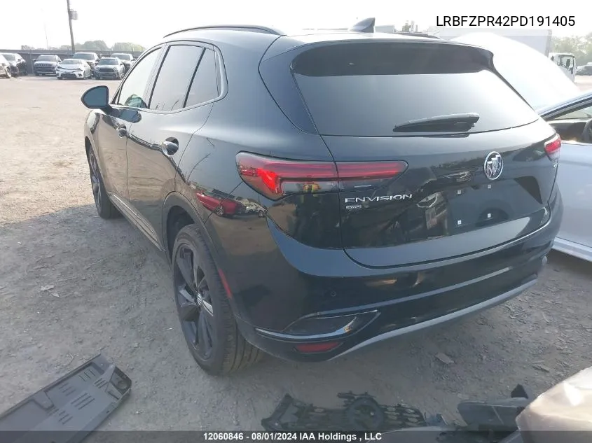 2023 Buick Envision Essence VIN: LRBFZPR42PD191405 Lot: 12060846