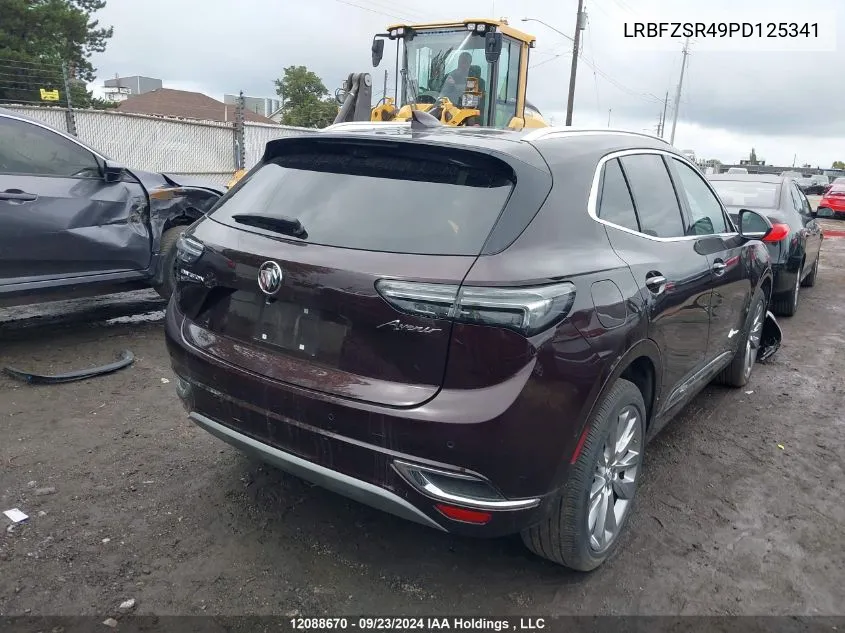 2023 Buick Envision VIN: LRBFZSR49PD125341 Lot: 12088670