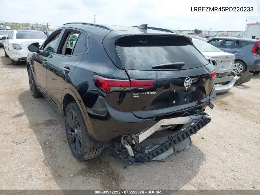 2023 Buick Envision Preferred Awd VIN: LRBFZMR45PD220233 Lot: 39912292