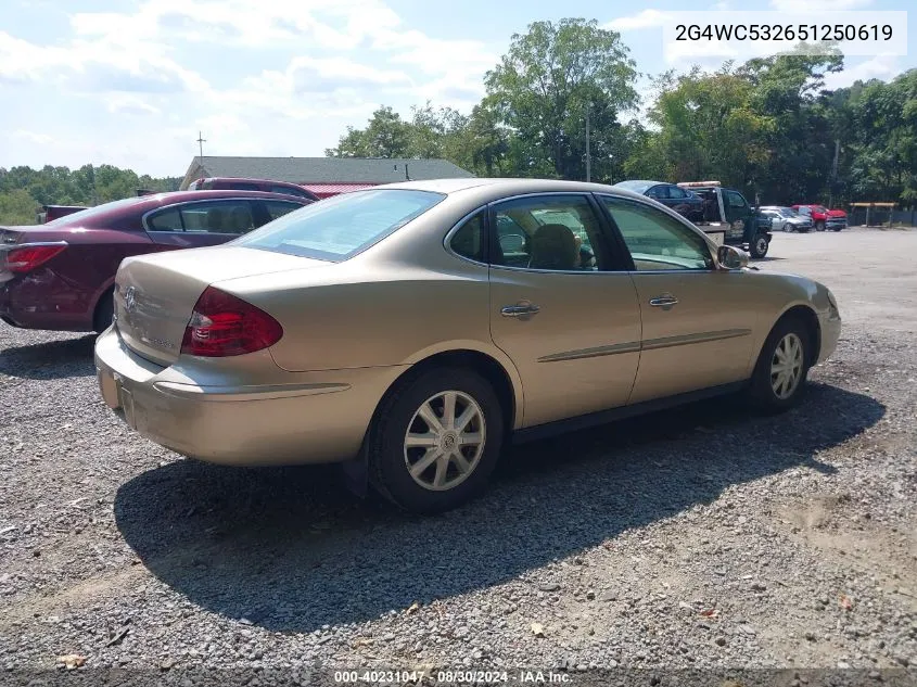 2005 Buick Lacrosse Cx VIN: 2G4WC532651250619 Lot: 40231047