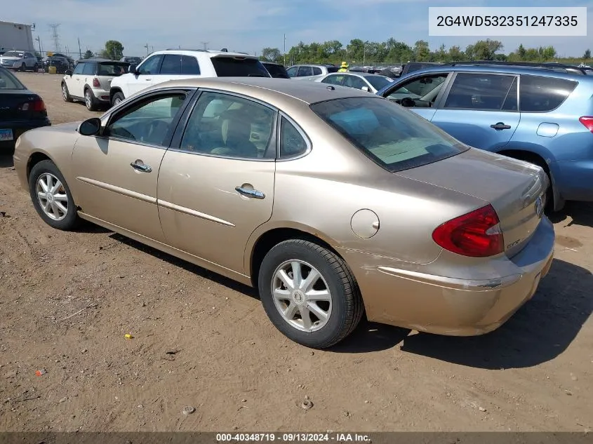 2005 Buick Lacrosse Cxl VIN: 2G4WD532351247335 Lot: 40348719