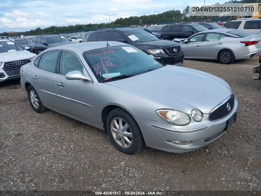 2005 Buick Lacrosse Cxl VIN: 2G4WD532551210710 Lot: 40361517