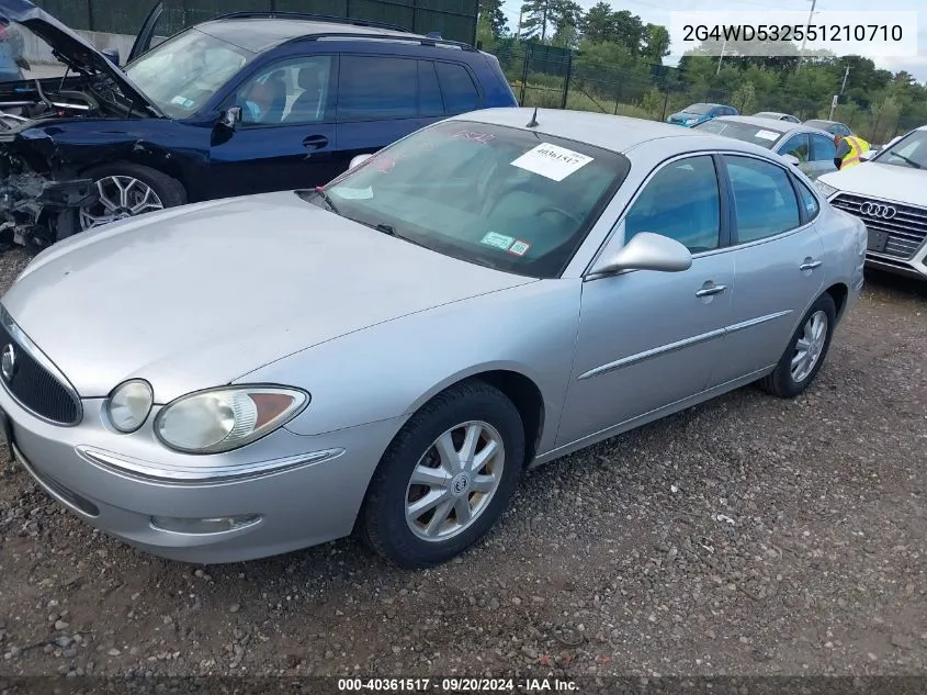 2005 Buick Lacrosse Cxl VIN: 2G4WD532551210710 Lot: 40361517