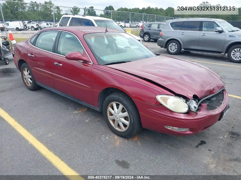 2005 Buick Lacrosse Cx VIN: 2G4WC532X51312135 Lot: 40378217