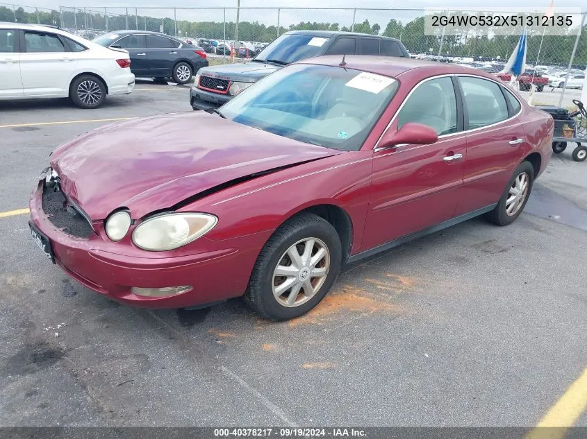 2005 Buick Lacrosse Cx VIN: 2G4WC532X51312135 Lot: 40378217