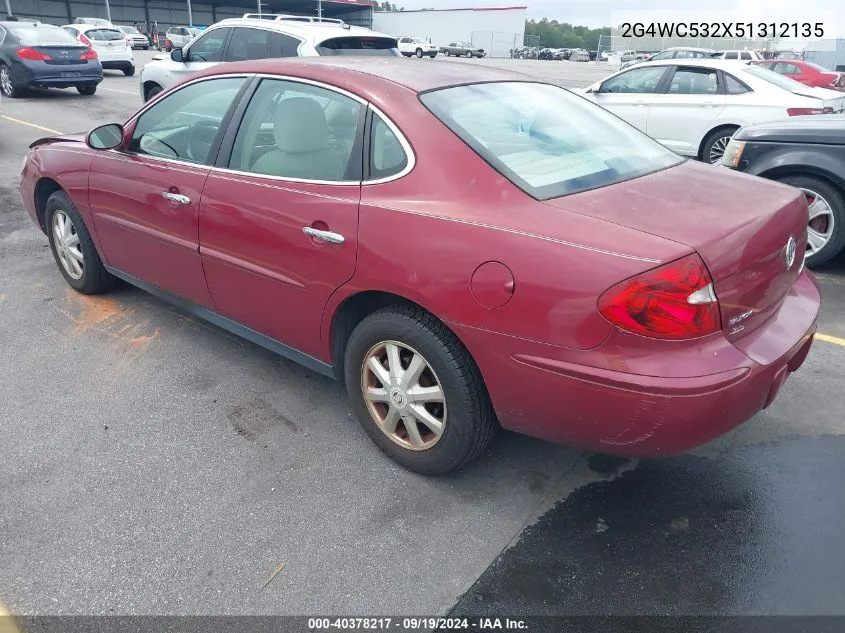 2005 Buick Lacrosse Cx VIN: 2G4WC532X51312135 Lot: 40378217