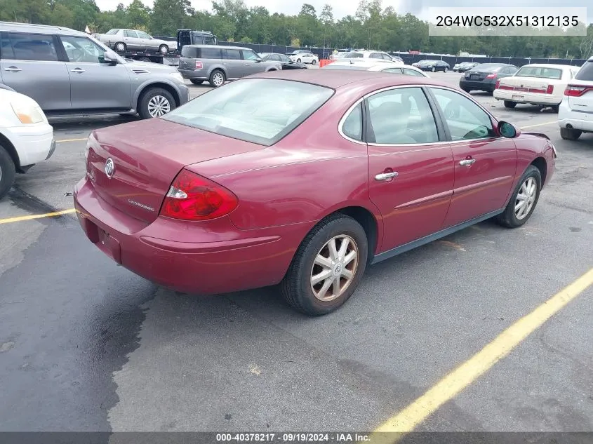 2005 Buick Lacrosse Cx VIN: 2G4WC532X51312135 Lot: 40378217