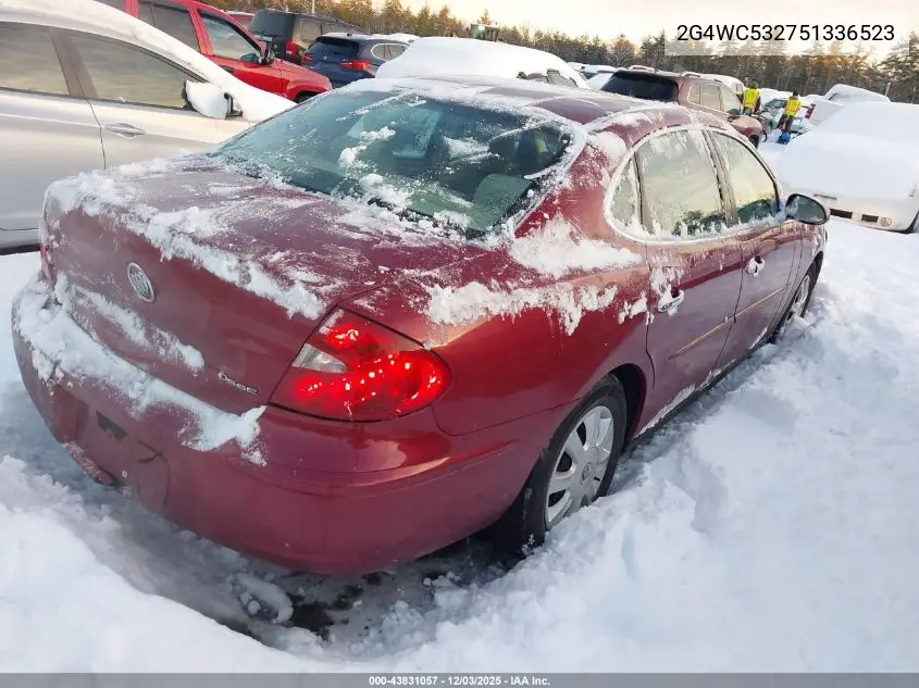 2G4WC532751336523 2005 Buick Lacrosse Cx