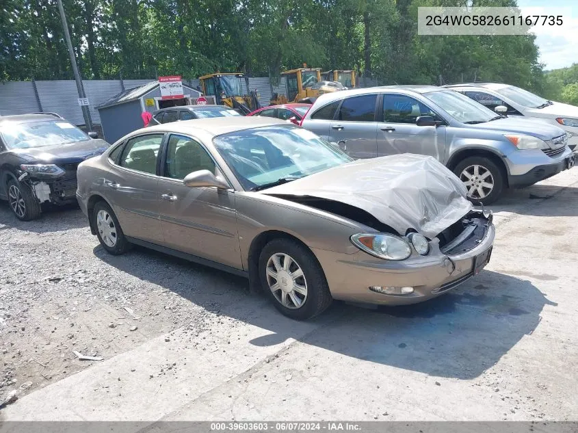 2006 Buick Lacrosse Cx VIN: 2G4WC582661167735 Lot: 39603603