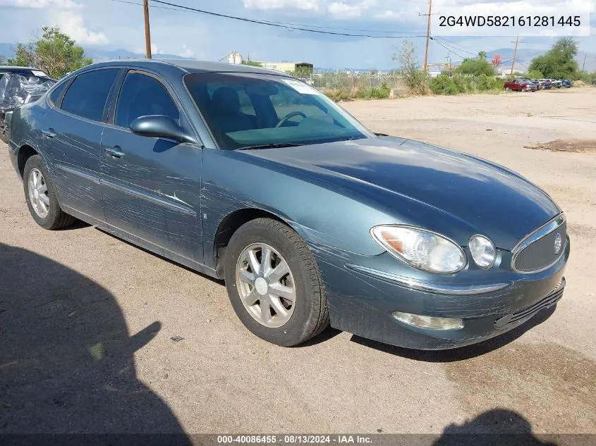 2006 Buick Lacrosse Cxl VIN: 2G4WD582161281445 Lot: 40086455