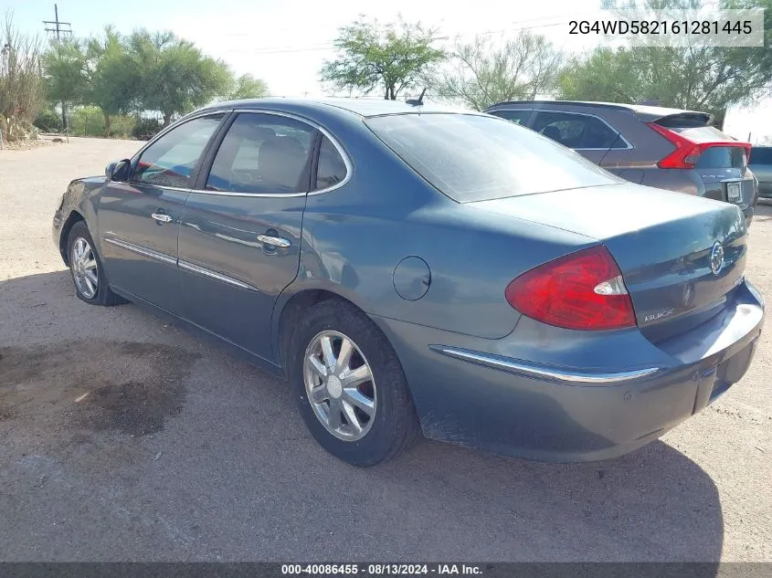 2G4WD582161281445 2006 Buick Lacrosse Cxl