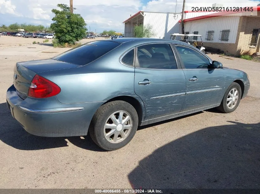 2G4WD582161281445 2006 Buick Lacrosse Cxl