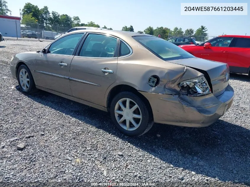 2G4WE587661203445 2006 Buick Lacrosse Cxs