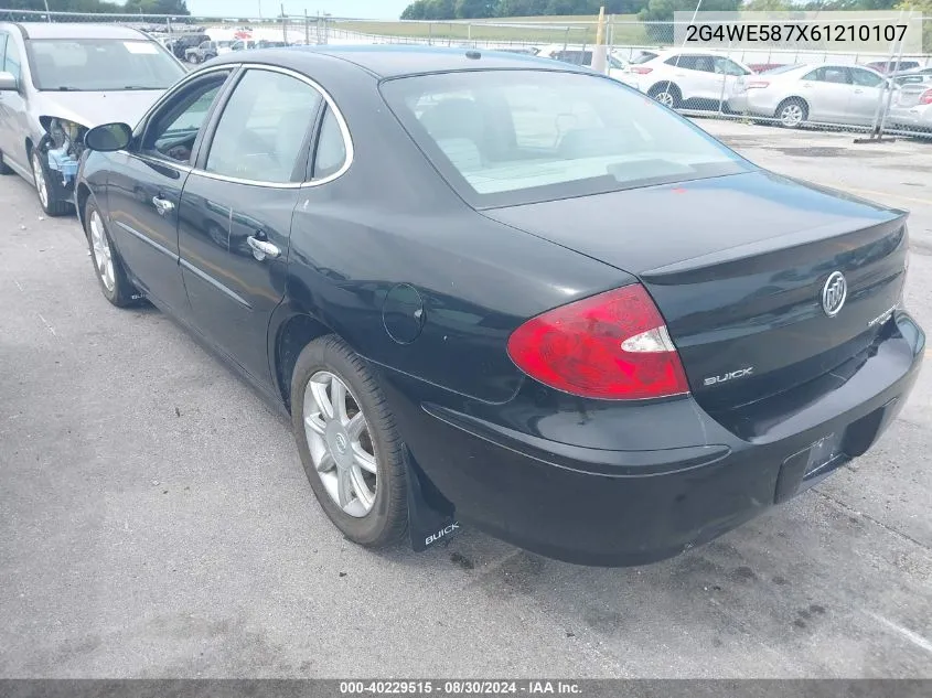 2006 Buick Lacrosse Cxs VIN: 2G4WE587X61210107 Lot: 40229515