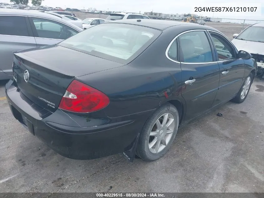 2006 Buick Lacrosse Cxs VIN: 2G4WE587X61210107 Lot: 40229515