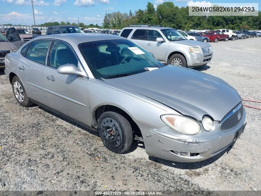 2006 Buick Lacrosse Cx VIN: 2G4WC582X61294293 Lot: 40231929