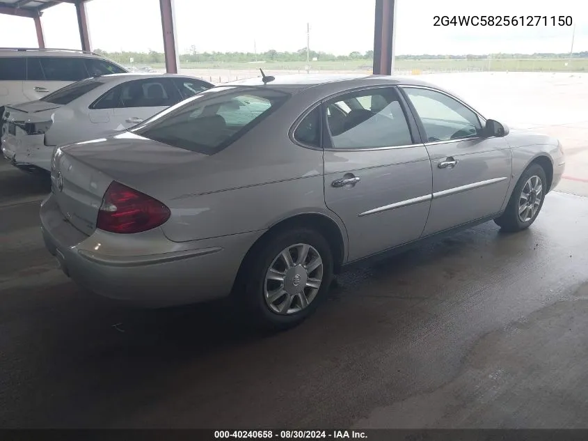 2006 Buick Lacrosse Cx VIN: 2G4WC582561271150 Lot: 40240658