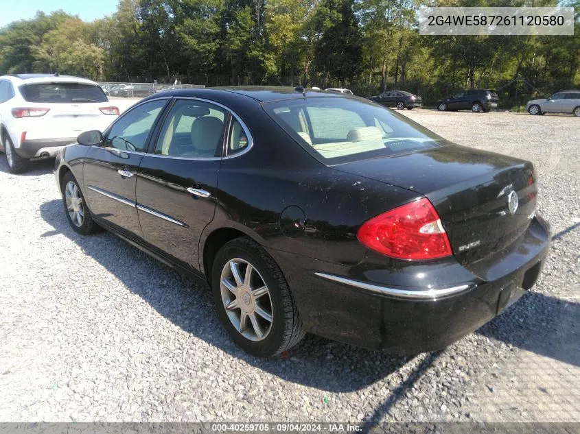 2006 Buick Lacrosse Cxs VIN: 2G4WE587261120580 Lot: 40259705