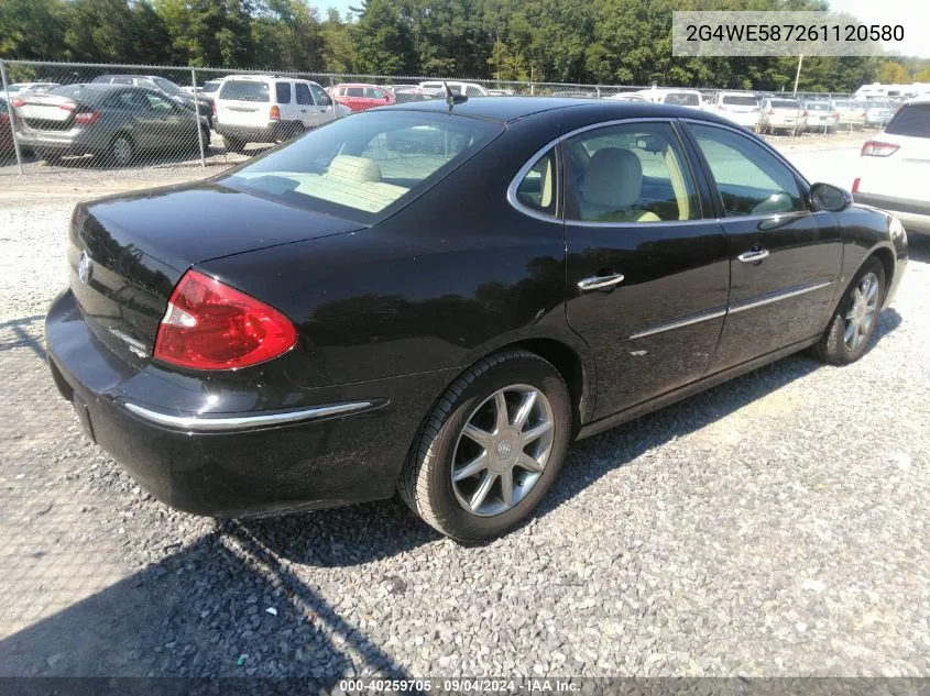 2G4WE587261120580 2006 Buick Lacrosse Cxs